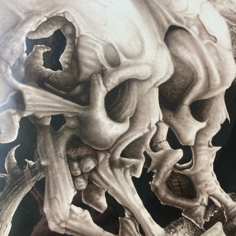 Skull Art Print/Poster with Railroad Design - Picture 6 of 6
